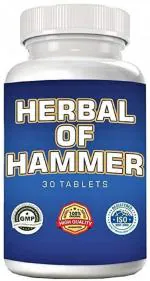 Herbal OF Hammer Ayurvedic Tablet Ashwagandha Root Powder with Safed Musli Help Of Stress Relief Strength Stamina Power & Energy Booster for Men (30 Tablets) (Pack Of 1)