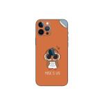 GADGETSWRAP Printed Vinyl Skin Sticker for Apple iPhone 12 - owl-headphones