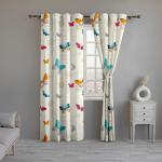Geetanjali Btt 3D Printed 213Cm Long Crush Polycotton Door Curtains Pack Of 2