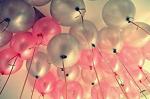 Grand Shop Pink, Silver Rubber Toy Balloons