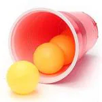Gmefvr Beer Pong Ball Pack of 24 (12 White, 12 Orange) Ping Pong Ball
