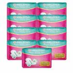 Smilepad Anion air Sanitary Pads for Women - Cottony, Flexi Wings, XXL Pack of 9 (90 Pads)