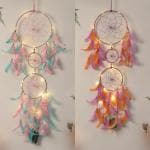 DULI Dream catcher with Lights Handmade Wall Hanging for Home Decoration (Pack of 2)