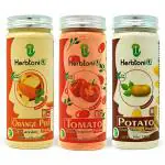 HerbtoniQ Orange Peel Powder, Tomato Powder And Potato Powder For Face Pack