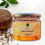 Village-Organica Cold Pressed Flax Seeds Oil | FLaxseed Oil | Undilluted & Single Pressed | Chemical Free | Alsi Ka Tel | Glass Bottle | 250ml |