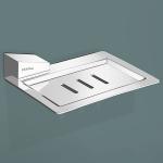 Plantex Fully Brass Smero Soap Dish Stand for Bathroom & Kitchen/Soap Dish/Bathroom Accessories - Chrome (AR-3134)