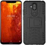 CarryWrap Back Cover for Nokia 8.1, Nokia 7.1 Plus (Black, Dual Protection)