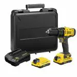 Stanley 20 V Adjustable plastic Cordless Brushed Drill Machine Driver with 2x2.0Ah Li-ion Batteries