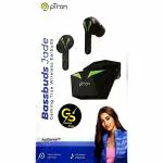 pTron TWS Bassbuds Jade True Wireless Headphone with 13mm Dynamic Speakers, 40 hrs playtime, IPX4 Water/Sweatproof, Dual HD Mic, Quick Connect, Type-C Fast Charging, Black