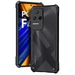 Fashionury TPU+Plastic Shockproof Crystal Clear Mi Poco F4 5G Back Cover Case | 360 Degree Protection | Protective Design | Transparent Back Cover Case for Mi Poco F4 5G (Black Bumper)