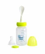 MeeMee Baby bottle gentle soft flexible nipple BPA free food grade polypropylene bottle - Silicone (Green)