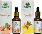 Sarva By Anadi Pure Argan And Sweet Almond Essential Oils For Hair And Skin 60 ml - Pack Of 2
