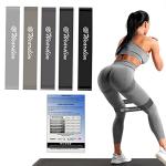 Wearslim Professional Resistance Loop Bands (Set of 5) for Squats, Hips, Legs, Butt, Glutes & Heavy Workouts Loop Bands Kit for Home Fitness, Stretching and Physical Therapy Premium Packed