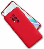 RUNICHA Back Cover for OnePlus 8 Pro (Red, Grip Case, Pack of: 1)