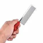 THE DDS STORE Dogs, Cats Stainless Metal Flea Single Side Comb