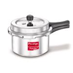 Prestige Silver Aluminium Popular Plus Svachh Virgin Gas And Induction Compatible Pressure Cooker - 2 L