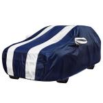 Auto Hub Car Cover Compatible with Suzuki Jimny with Mirror Pockets, Water Resistant Car Cover, Navy, White