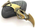 Blue Aura Optimus Traders Gold Metal Batman Superman Key Chain