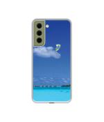 Casotec Maldivies Ocean Design Printed Silicon Soft TPU Back Case Cover for Samsung Galaxy S21 FE 5G