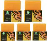 AYURVED MASTER Organic, Skin Whiting Paraben, Sulphate Free Cold Process Unisex Soap, 125 g (Pack of 5)