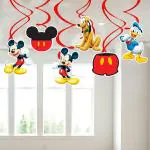 Zyozique 6 Pcs Hanging Swirls Decorations, Hanging Swirls for Baby Shower Theme Birthday Party Supplies, Party Photo Prop for Kids Boy
