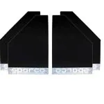 Aksmit Sparco Car Plastic Mud Flap Set of 4 Black For Universal