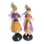 Jai Shoppee Tanjore Dancing Doll |Thanjavur Thalayatti Bommai Jodi - 11 Inch