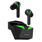 TECSOX Ranger Wireless Earbuds|40hrs Best Low Latency Gaming TWS| Gaming Mode|IPX Bluetooth Headset (Black, Green, True Wireless)