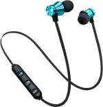 Magnet Bluetooth Headset  (Blue, In the Ear)