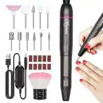 Maycreate Black Accessories Portable Manicure Pedicure Kit (Set Of 25)