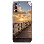 GADGETSWRAP Printed Vinyl Skin Sticker for Samsung Galaxy S21 FE - Sunrise 1e