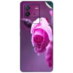 GADGETSWRAP Printed Vinyl Skin Sticker for Vivo iQoo Neo 6 (5G) - pink roses branch macro