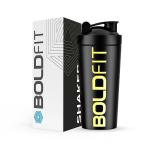 BOLDFIT Stainless Steel Shaker Bottle For Protein Shake Gym Sipper Water Bottle Blender 700 ml