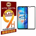Kite Digital Tecno Spark 6 Go (Black) 5D/6D/11D/21D Premium Tempered Glass Screen Protector Slim 9H Hard 2.5D with Full Installation Kit