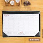 Azyeea Planner 2023 Table Calendar2023 Daily Planner For Desktop Table Desk Mat To Do List Desk Calendar 2023 (black)