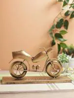 CraftVatika Iron Bike Motorcyle Showpiece Miniature for Home Living Room Bedroom Office Decor
