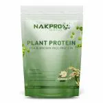 NAKPRO Vegan Plant Protein Powder| 24.09g Protein, 4.6g BCAA | Pea Protein and Brown Rice Protein Powder (Vanilla, 1 Kg)