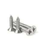 RELY (Pcs-50) #6x19mm Flat CSK Phillips Head Self Tapping Screws Stainless Steel 304 Nickel | Star Slot CSK Head Screw Philips Drive dia for Fixing Wood, Plywood, Plasterboards