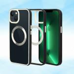 Ncasya Polycarbonate, TPU Transparent Grip Case Back Cover For Apple Iphone 13