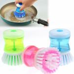 Zoom Star Cleaning Brush with Soap Dispenser For Kitchen Sink Dish Washer (Multicolor)