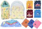 Kwitchy New Born Baby Gift Combo Bedding & Clothing Set Daily Essential Items (0-6 Months)