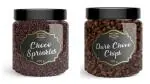 Denali Foods Dark Choco Chips 150g & Chocolate Sprinkles 200g | Decoration for Cakes, Cookies, Ice Cream, Desserts| 350g