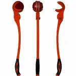AS Pro-Grade Cricket Sidearm Fast Ball Thrower - Essential Training Equipment for Precision Batting Practice, Speed, and Reflex Development in Cricket - Adjustable Design for Varied Skill Levels (Orange)