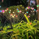 NSCC Solar Garden Lights Outdoor Solar Firefly Lights Waterproof Solar Garden Decorative Lights 2 Lighting Mode [ 10LED, Multicolour ]