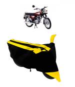 GANPRA Presents Bajaj Caliber Water Resistant - Dust Proof - Full Bike / Scooty Two Wheeler Body Cover (YELLOW STRIPES)