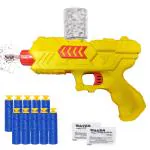 2 in 1 Blaster Gun with Jelly Shots & 10 Soft Foam Dart Bullets, Safe and Long Range Shooting Gun