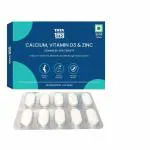 Tata 1mg Calcium & Vitamin D3 And Zinc Advanced Veg Tablets For Adults (Pack Of 3X10 Tablets) Incomplete