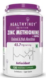 Healthyhey Nutrition Copper Zinc Methionine Plus Copper Capsules