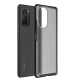 Golden Sands for Mi 11X Back Cover - Rugged Frosted Semi Transparent PC Shockproof TPU Case for Mi 11X Pro Case, Xiaomi Mi 11X 5G Mobile, Frosted Black
