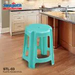 Swagath furniture Palstic Round stool for Indore, Outdoor & Cafeteria (Finish Color-Green, Pre-assembled)
